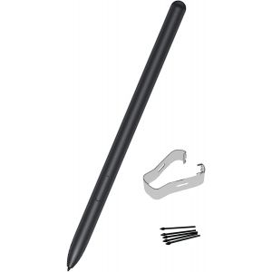 Tab S7 Fe Stylet De Rechange Sans Bluetooth Pour Samsung Galaxy Tab S7, Tab S7+ Plus, Tab S7 Fe Noir Mystique + Pointes/Pointes - Neuf