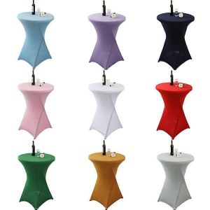 Housses de table a cocktail en elasthanne extensible pour mariage, banquet et fete - Neuf