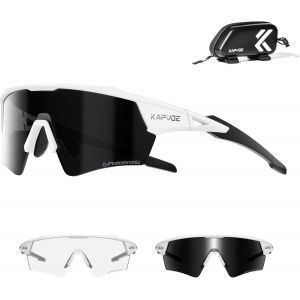 Lunette De Cyclisme Photochromique Homme Femme Anti-Uv400 Lunette De Soleil Sport Lunette Vélo Route Tr90 Cadre Lunette Vtt Transparente Lunette Cycliste Running Conduite Course Pêche K198[Z1549] - Neuf