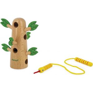 Tropik Tropical Lacing Tree-Wooden Early Learning Toy-Fine Motor Skills and Concentration Educational Toy-FSC Certified-Water Painting-From 18 Months,J08265 - Neuf