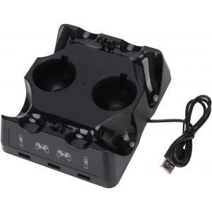 Manette PS4 Chargeur, Support Manette PS4, Chargeur Dock Controller Chargeur Chargeur pour Ps4 Move pour Ps4/ps4 Move/ps4 VR Controller Four Dock de Charge - Neuf
