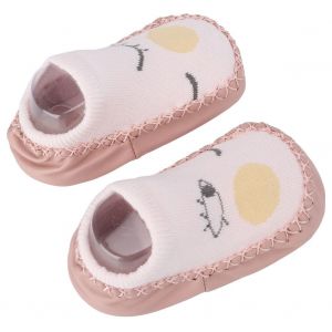Chaussures D'interieur Antiderapantes En Coton Melange Pour Bebe Et Tout-Petit (Rose S) - Neuf