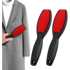 MEVRONISSHOP-Lot de 2 Brosse &agrave; V&ecirc;tements Double Face, Tissu Electrostatique Brosse pour Enlever Les Poils, Double Tampon en Velours, Enleve Poils d Animaux sur Vetement pour V&ecirc;tements, Canap&eacute;s, R&eacute;uti - Neuf