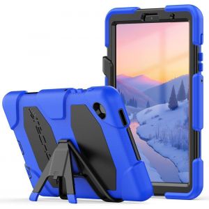 Naeryut-G-Shock Étui Pour Samsung Galaxy Tab A7 Lite 2021 8.7"" (Sm-T220/Sm-T225) Coque Rigide,Haute Protection Anti-Choc Avec Support Amovible,Housse Pour Enfants Écoles Ouvriers Bâtiments-Bleu - Neuf