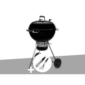 Barbecue charbon Master-Touch GBS 57 cm E-5750 Noir + Kit ustensiles Premium 2 pi&egrave;ces &iquest; Weber - Neuf