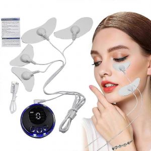 Masseur Facial Raffermissant Exquis Avec Patch,Électrostimulateur Pour Le Visage 8 Modes,Masseur Électrique À Micro-Courant Ems - Neuf