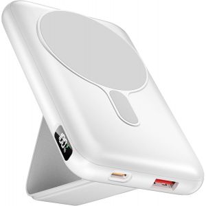 Hui-Batterie Externe Magnetique,12000mah Pd 20w Usb C Powerbank Charge Rapide Avec,Affichage Numérique,15w Magnetique Chargement Sans Fil Pour Iphone 16/15/14/13/12 Mini/Plus/Pro/Pro Max - Neuf
