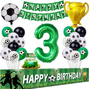 Ballon De Football 3 Ans Anniversaire Vert Football 3 Ans Anniversaire Fond 3 Ans Gar&ccedil;on Football Ballon Foot 3 Anniversaire Gar&ccedil;on Ballon 3 Ans Football F&ecirc;te Gar&ccedil;on 3 Ans Football Ballon - Neuf