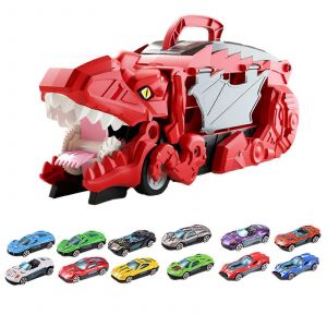 Camion jouet pour enfants, dinosaure transformable, v&eacute;hicule dinosaure portable et amusant pour gar&ccedil;ons et filles de 2 &agrave; 6 ans, cadeaux de No&euml;l - Neuf