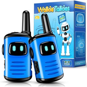ERYI-Talkie Walkie Enfants, Jouet Garcon 3 4 5 6 7 8 Ans Cadeau 3-10 Ans Garcon Jeux Enfant 3-12 Ans Talkie-Walkie Jouet Enfant 3-10 Ans Garçon Jeu Exterieur Enfant Bleu - Neuf