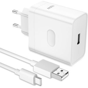 CMJAAGUR-100W Chargeur Rapide Avec Câble Usb C 1M Supervooc Charge Pour Oppo Reno12 11 F 10 Pro A79 A60,Chargeur Rapide Charge Vooc Avec Câble Usb Type-C Pour Realme 12+ 11 Oneplus 12 12R 11[M2058] - Neuf