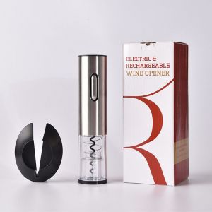 Ouvreur De Vin Ensemble Des Serveurs Ami Professionnel De Sommelier Tire-Bouchon Rechargeable Ouvre-Bouteille Électrique En Acier Inoxydable Ouvreur De Bouteille De Vin Pour La Maison - Neuf