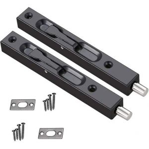 Loquet de porte dissimul&eacute; en acier inoxydable - Loquet &agrave; p&ecirc;ne de 6 pouces pour un verrouillage de porte s&ucirc;r et &eacute;l&eacute;gant, id&eacute;al pour la maison et le stockage - Neuf