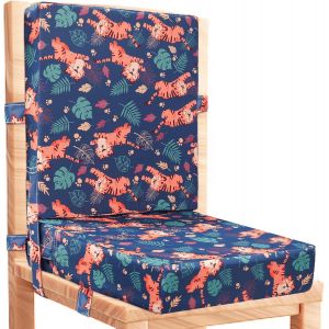 Rehausseur Chaise Enfant 2 Pi&egrave;ces, Pu Imperm&eacute;able &Agrave; L'eau Fort Support Portable Chaise Sur&eacute;lev&eacute;e, Adapt&eacute; Pour Les Repas Des Jeunes Enfants, Coussin De Chaise Sur&eacute;lev&eacute;e Facile &Agrave; Nettoyer - Neuf