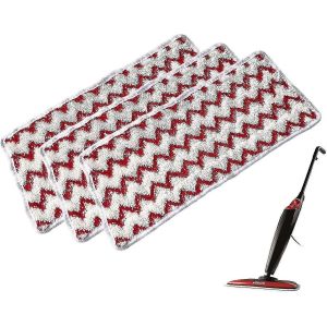 Lot de 5 tampons de rechange reutilisables en microfibre pour balai vapeur Vileda Steam Xxl - Neuf