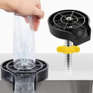 Rinceur En Verre Evier,Nettoyeur De Tasse,Accessoire D'Évier De Cuisine,Tête De Pulvérisation En Abs Et Acier Inoxydable 304,Pour Bar À Bière,Le Karaoké,Les Restaurants,Les Cafés[POU8805824] - Neuf