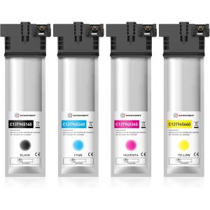 T9451-T9454 Cartouches D'Encre Compatibles Avec Epson T9451 T9452 T9453 T9454 Pour Epson Workforce Pro Wf-C5210 Wf-C5290 Wf-C5710 Wf-C5790 Wf-C5210Dw Wf-C5290Dw Wf-C57110Dw 0Dwf Wf[ENC944976] - Neuf