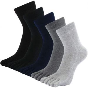 Jexnovashop-Chaussette &Agrave; Doigts Pour Hommes: Chaussettes &Agrave; Cinq Orteils Hommes Chaussettes 5 Doigts De Pied Chaussettes Avec Orteils S&eacute;par&eacute;s Chaussettes Athl&eacute;tiques En Coton, Taille 39-47,5 Paires. - Neuf