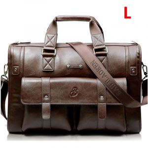 Porte-documents en cuir noir pour hommes,sac à main d'affaires,sacoches Vintage,sac à bandoulière pour hommes,grands sacs de voyage pour ordinateur portable,tendance - Light brown L - Neuf