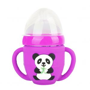 Biberon Antideflagrant Sans Bpa Avec Motif Panda (Violet 150 Ml) - Neuf