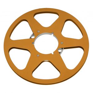 Bobine de ruban vide 1/4 10 pouces, bobine ouverte Nab, en alliage d'aluminium, 6 trous de resistance au vent, bobine de ruban vide pour enregistrement, or - Neuf