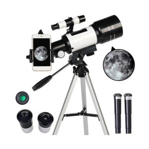 T&eacute;lescope astronomique 150X pour enfants et d&eacute;butants avec tr&eacute;pied &iquest; Monoculaire HD pour l'observation des &eacute;toiles - Neuf