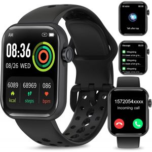 Montre Connect&eacute;e Homme Femme, 1.83""Hd Smartwatch Avec Appel Bluetooth, Montre Connectee 110+Mode Sport Moniteur Sommeil Fr&eacute;quence Cardiaque Podom&egrave;tre Etanche Ip68 Montre Intelligen[MON8300319] - Neuf