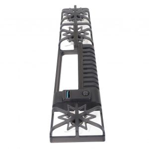 Ventilateur De Refroidissement De Console De Jeu Rvb &Agrave; Grande Vitesse Avec Port Usb 3.0 Pour Ps5 Slim Disc Digital Editions Noir - Neuf