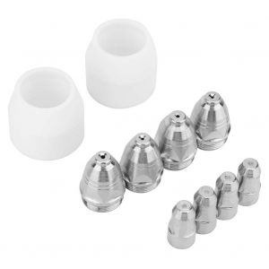 P80 Lot de 10 buses d'electrode pour torche de decoupe plasma, consommables, embouts d'electrode en soie - Neuf