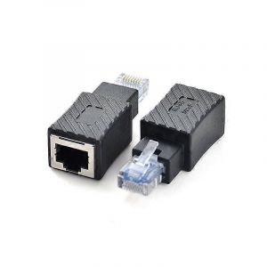 Adaptateur Ethernet Cat5E/Cat6 Rj45,lot de 2 adaptateurs Ethernet Rj45/8P8C mâle à femelle à angle droit à 90 degrés - Neuf