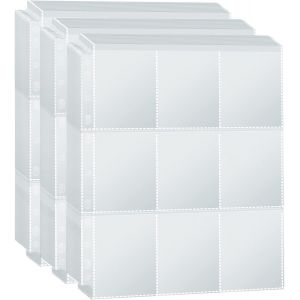 Mdy-Pochettes Pour Cartes, Double Page Protège Carte, 11 Troux, Transparents Jeu De Cartes Porte-Cartes Ensemble, Accessoires De Cartes À Collectionner (Transparent, 80 Feuilles 1440 Poches) - Neuf