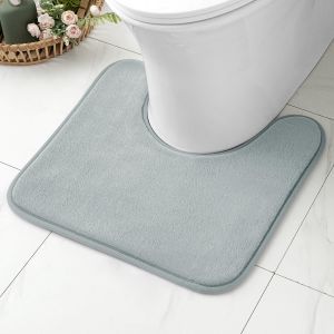 Cmws-Tapis De Bain Antid&eacute;rapant En Mousse &Agrave; M&eacute;moire U2013 Ultra Doux, Absorbant, S&eacute;chage Rapide, Lavable En Machine, Tapis De Salle De Bain Pour Douche, Baignoire, Cuisine U2013 45x45 Cm Gris Clair - Neuf
