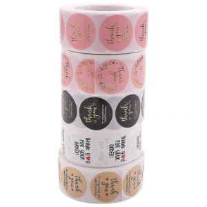 Stickers De Remerciement Petite Entreprise - 5 Rouleaux 2500 Pi&egrave;ces Stickers De Remerciement &Eacute;tiquettes Pour Bubble Mailer Ds - Neuf