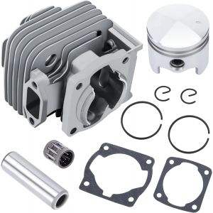 MEVRONISSHOP-Cylindre Tondeuse &agrave; Gazon 44mm Piston D&eacute;broussailleuse Piston Culasse Kit D&eacute;broussailleuse Pi&egrave;ces de D&eacute;broussailleuse de Moteur 49cc - Neuf