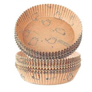 100pcs Air Fryer Liners ,Papier Jetable Air Fryer Liner,Papier Sulfuris&eacute; De Qualit&eacute; Alimentaire Pour La Cuisson Roa - Neuf