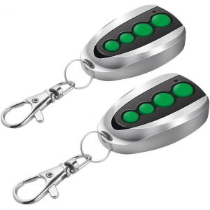 Ouvre-porte, jambage de porte coulissante GV866 (pack de 2), ouvre-porte de garage avec un émetteur sans fil, 4 boutons, contrôleur de porte de sécurité avec porte-clés. - Neuf