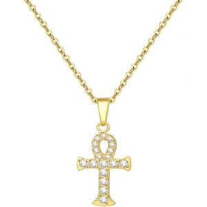 Trahoo-Collier De Croix En Or Pour Femmes, Collier De Croix, Collier Avec Pendentif De Croix, Collier De Croix Pour Femmes, Collier De Croix Pour Femmes - Neuf
