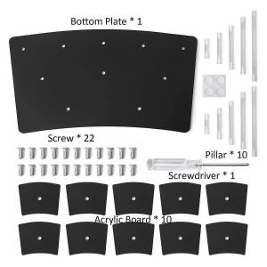 Pr&eacute;sentoir Acrylique &Agrave; 10 Niveaux,Support De Parfum Acrylique Riser Pr&eacute;sentoir,&Eacute;tag&egrave;re D'affichage Riser Mult - Neuf