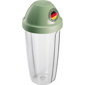Gobelet Shaker/M&eacute;langeur Avec Disque M&eacute;langeur Amovible Et Presse-Citron, Capacit&eacute; : 0,5 L, Hauteur : 18,7 Cm, Plastique, Sans Bpa, Press + Shake, Couleur : Clair/Vert/Jaune, 30792270 - Neuf