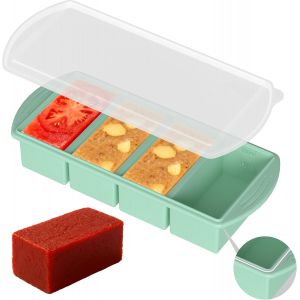 Kalanka-Souper Cube Silicone Moule De Cong&eacute;lation Avec Couvercle &iquest; Portionneur De 1 Tasse Pour Soupe, Bouillon & Gratins &iquest; R&eacute;cipients De Cong&eacute;lation Empilables Sans Bpa Pour La Pr&eacute;paration De Repas E - Neuf