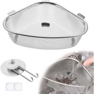 Kalanka-Passoire Cuisine, Panier De Vidange Multifonct Passoire Evier, Passoire Cuisine Inox, Passoire Evier Cuisine, Filtre Evier Cuisine Pour Passoire D'angle Pour Fruits Et L&eacute;gumes, D&eacute;chets - Neuf