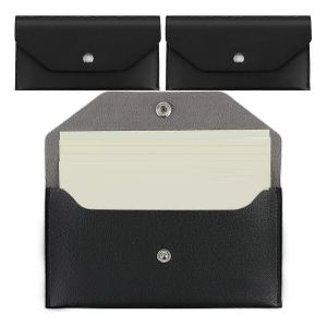 3Pcs PU Cuir Cash Enveloppes, Enveloppes Imperm&eacute;ables Argent Poches R&eacute;utilisables Cash Wallet Enveloppes Budget - Neuf