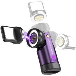 KAL-Adaptateurs Magn&eacute;tiques USB C 240W [Lot de 1] - Peut &Ecirc;tre Utilis&eacute; Avec Tous les C&acirc;bles de Type C en C&acirc;ble Magn&eacute;tique USB C - Rotation &agrave; 90/180/360&deg; - Charge Rapide 5 A Transfert de Donn&eacute;es - Neuf