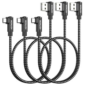 JGD-C&acirc;ble Micro USB coud&eacute; 50CM Lot de 3, USB 2.0 vers Micro USB Charge Rapide Nylon Tress&eacute; Compatible avec Kindle Fire, Galaxy S7 S6 A7, LG, Moto, Power Bank - Neuf