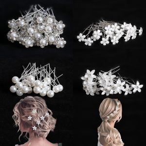 Kal-20 Pcs Épingles À Cheveux De Mariage, Pince Cheveux Mariage Fleurs En Forme De U, Mariée Strass Épingles À Cheveux En Forme De U Accessoires De Cheveux De, Cristal De Fleur Pour Marriage - Neuf