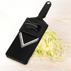 Chenquansarl-Mandoline Multilames Lame V, Trancheuse En Acier, Trancheuse À Julienne Avec Râpe De Protection, Cadre En Plastique Pour Trancher Et Râper Efficacement Et Uniformément Les Fruits Et Légu - Neuf