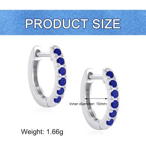 Boucles D'oreilles Bleues Boucles D'oreilles Pour Dames En Argent Boucles D'oreilles En Diamant Hypoallerg&eacute;niques Bijoux Pour Dames Cadeaux Pour Femmes[Bou9242919] - Neuf
