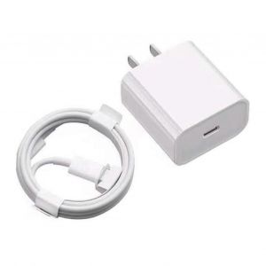 Chargeur Rapide 20w Type C Adaptateur Secteur 20w Avec C&acirc;ble De Charge De 2 M Pour Iphone 14 13 12 11 X Series - Neuf