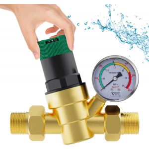 VornixorSarlshopReducteur de Pression eau 3/4 Reducteur de Pression de Pression, R&eacute;ducteur de Pression d'eau pour R&eacute;guler La Pression de l'eau Dans Les Maisons, Les B&acirc;timents, Les Usines - Neuf