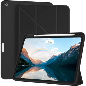 ELVORIX-Compatible avec Coque iPad Air 3&egrave;me G&eacute;n&eacute;ration 2019 / iPad Pro 2017 10.5 Pouces Silicone, Ultra Fine &Eacute;tui de Protection avec Support Fonction Antichoc Housse avec Veille/R&eacute;veil Automatique (N - Neuf
